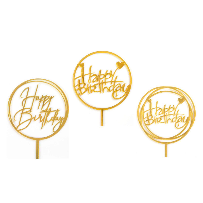 1024390 HAPPY BIRTHDAY 9 X 4CM 12PCES ***S/CDE***