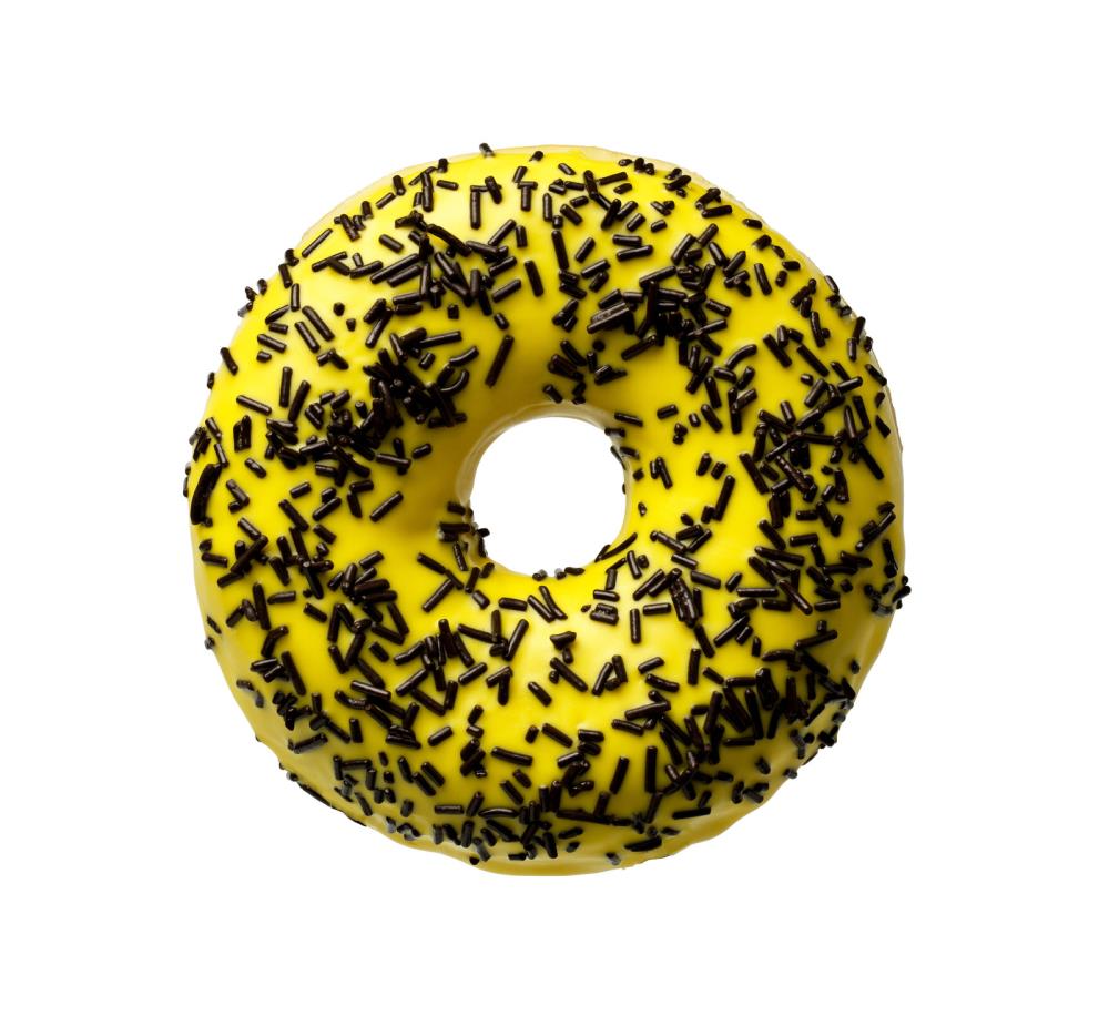 ❄️DAUPHINE 2104839 BANANA DONUT WITH CHOCOLATE FLAKES 48 X 50GR