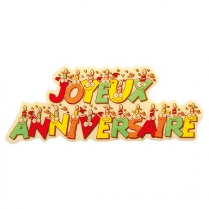 074155 PCB JOYEUX ANNIVERSAIRE PLATE CB COMICS 9.5X3.7 CM 48PCS ***S/CD***
