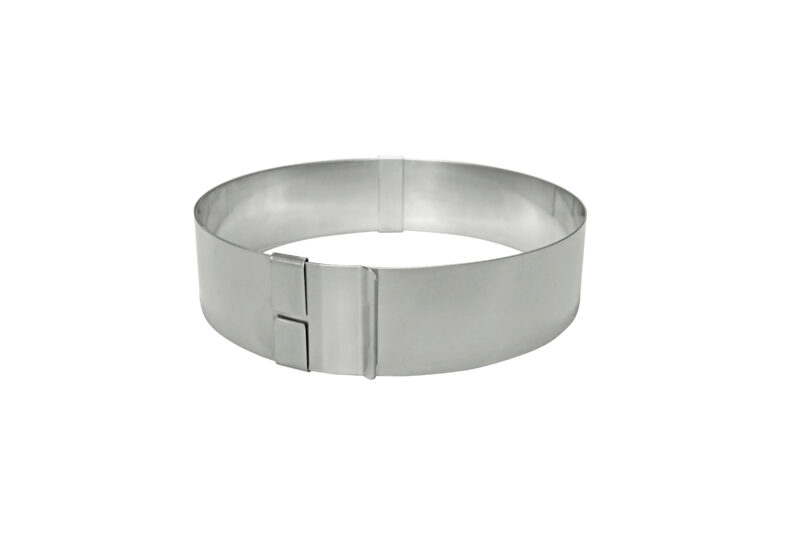 STAINLESS STEEL EXPANDABLE CIRCLE Ø 18-30 CM HT 5 CM