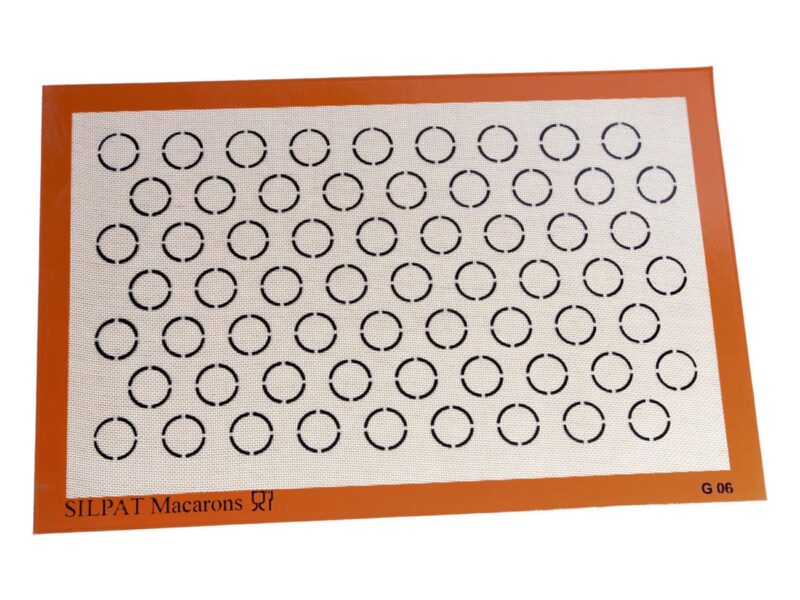 SILPAT®TAPIS DE CUISSON POUR PLAQUE 60X40CM 63EMPREINTES PETIT MACARON DE Ø3,3CM