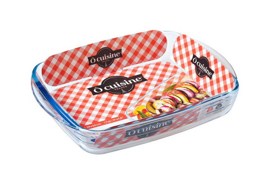 O CUISINE PLAT FOUR BOROSILICATE REC.28X20CM 1.6L