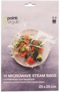 POINT VIRGULE 15 MICROWAVE PAPILLOTE BAGS 25X25CM