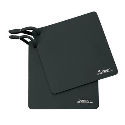 SPRING SET 2 BLACK OVEN MITTS 17X17CM -40°+250°C