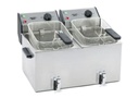 ROLLER GRILL FRITEUSE DOUBLE A/ROBINET 2X8L - 2x3600w - 2X230V - FD 80 DR 
