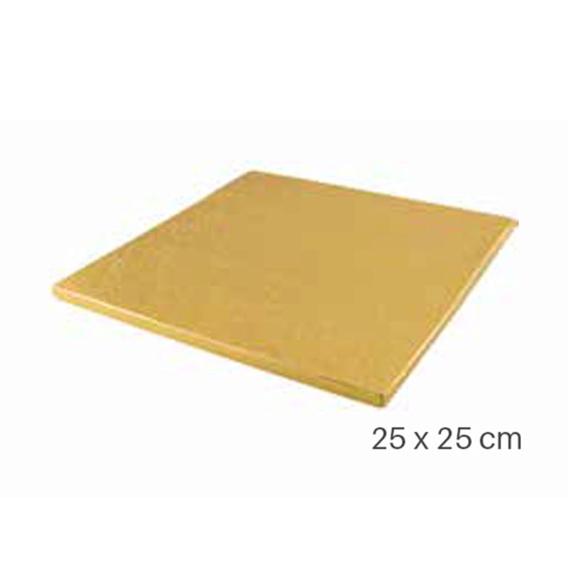 1030448 VIERKANTE PLAAT 25 X 25CM GOUD FOST+ INBEGREPEN