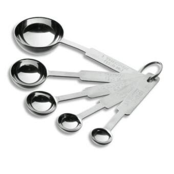 LACOR SET DE 5 CUILLERES MESURE INOX1.25-2.5-5-15ML