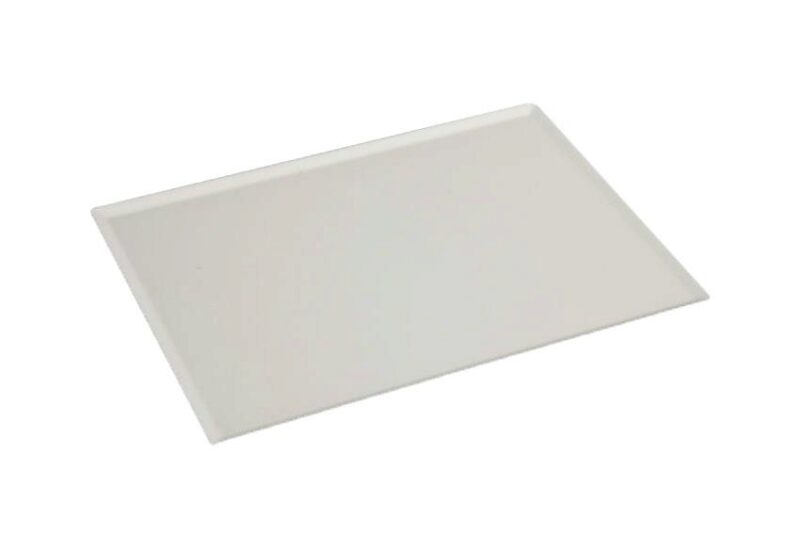 WHITE PLEXIGLASS TRAY "SMOKE" 40X30CM H5MM
