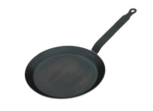DE BUYER BLAUW PLATEN PANNENKOEKENPAN 24 CM ALLE KOOKPLATEN 2 MM FORCE BLAUW !!! NIET INDUCTIE
