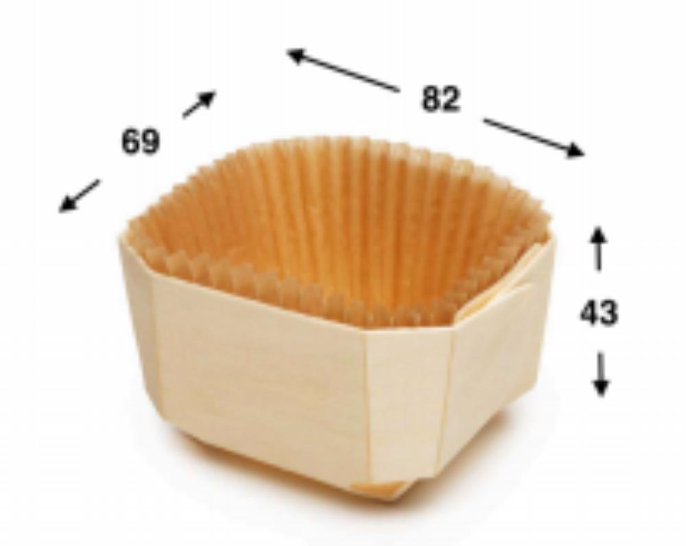 PANI MOLDS TINY 82X69X43 NEUTRAL CARTON OF 500 PCES*SCDE* 
