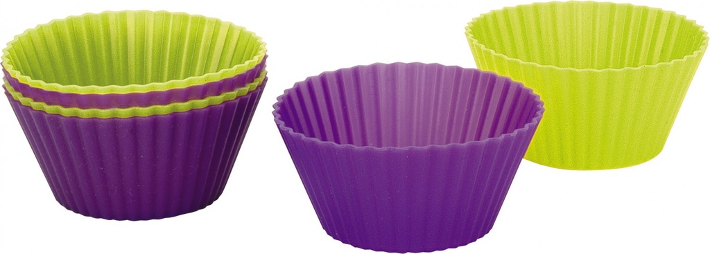 IBILI SET 6 SILICONE CUP CAKE/MUFFIN MOLDS