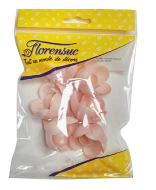 RP02BIO SMALL ORGANIC WAFER PINK ROSE 40MM 72 PCES