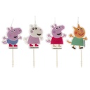 BOUGIE ANNIVERSAIRE PEPPA PIG 4PCES