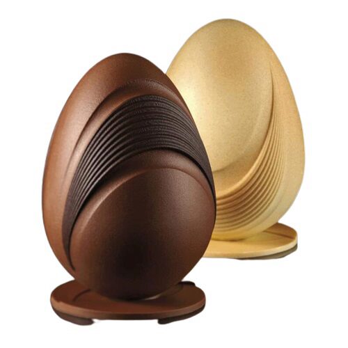 PAVONI MOULES THERMOFORMÉS OEUF "COMB"KIT 2 PIÉCES Ø 140 X H 200 MM