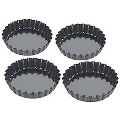 TALA FORME TARTELETTES 4P 10CM CANNELEES ANTI-ADH.-MENAGER ***S/CDE***