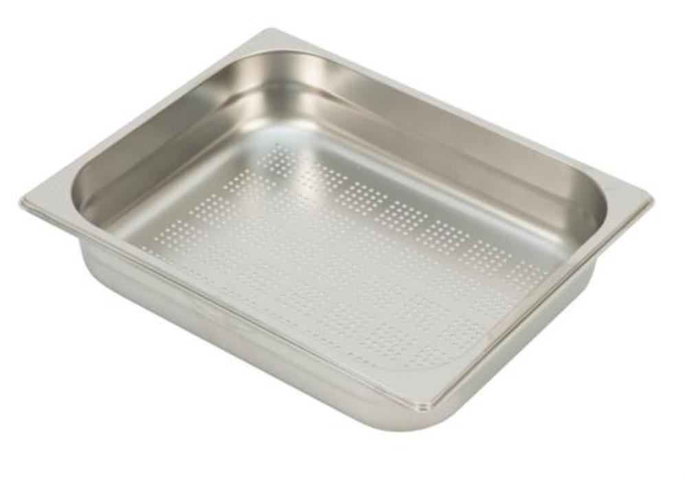INOX GN BAK 1/2 GEPERFOREERD H 65 MM  STUK