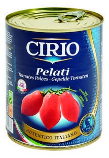 HELE PELEES TOMATEN 800GR CIRIO = BLIKJE