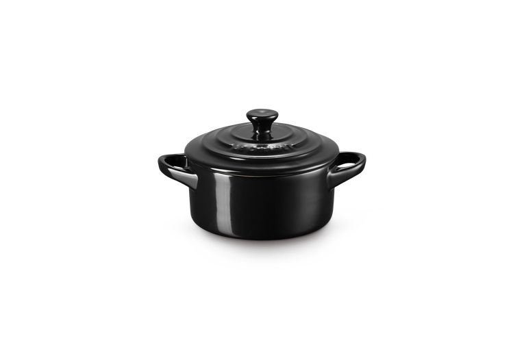 *FDS*LE CREUSET TERRE MINI-COCOTTE NOIR 10CM  0.20L