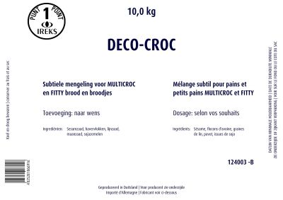 IREKS DECO CROC SAC DE 10KG