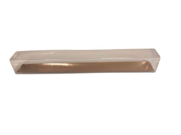 RECHTHOEKIG CELLO ETUI MET GOUDEN KARTON 250X30X30MM DOOS VAN 100 STUKKEN=STUK