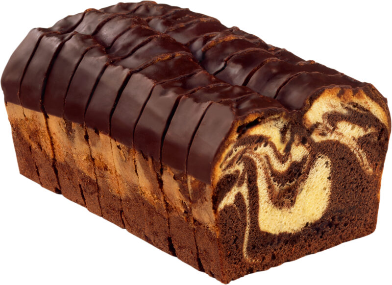 ❄️B & B 29541 CAKE MARBRÉ COUPE EN 25 TRANCHES DE  75GR