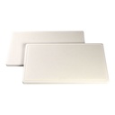 CATERCHEF PLANCHE POLY BLANCHE 40X25X2CM A/RIGOLE