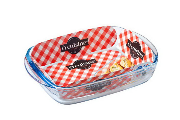 *FF* O CUISINE PLAT FOUR BOROSILICATE RECTANGULAIRE 23X15CM-0.8L