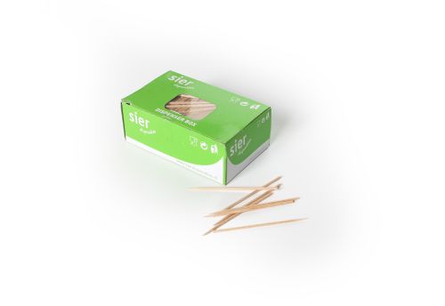 SIER TOOTHPICKS / COCKTAIL PICKS FSC WOOD 60 MM BOX OF 1000 PCES