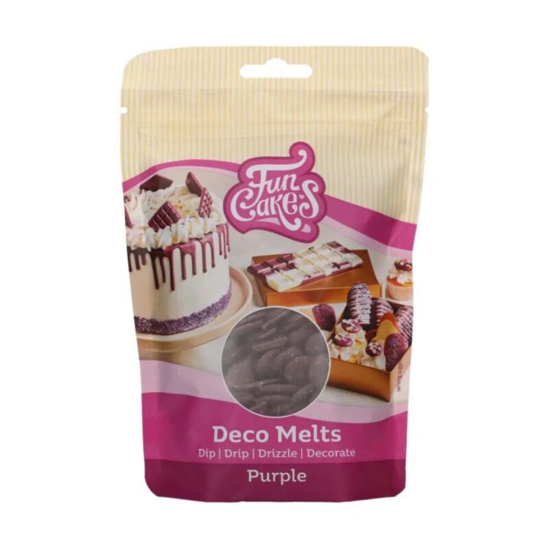 FUNCAKES DECO MELTS PURPLE 250GR