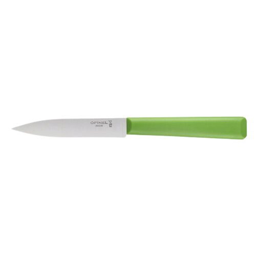 OPINEL PARING KNIFE N°312 THE ESSENTIALS+ STAINLESS STEEL/POLYMER APPLE GREEN
