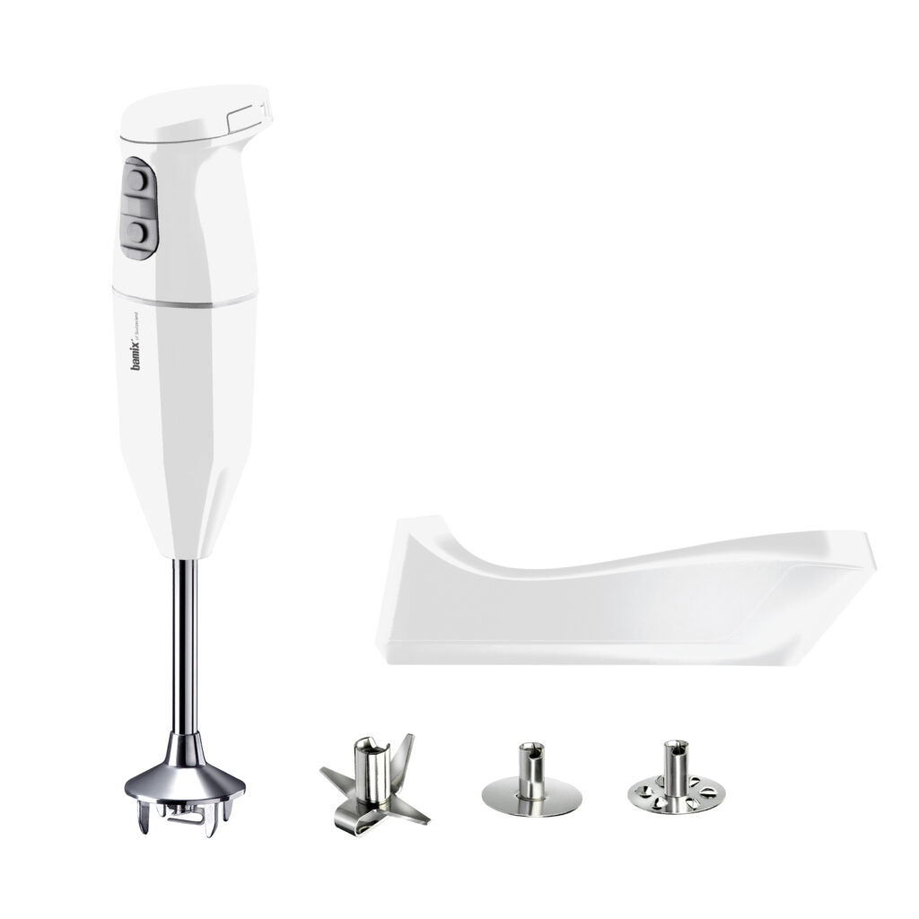 BAMIX MIXER CORDLESS PRO BLANC 250W 3 VITESSES AVEC BATTERIE SUPPLEMENTAIRE