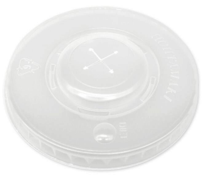 DOORZICHTIG DEKSEL VOOR GRANITA/MILKSHAKE BEKER "SUNRISE" 89MM VERPAKKING VAN 100 STUKS