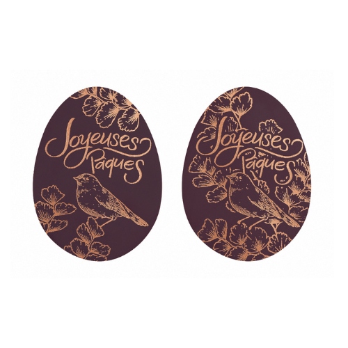 088089 PCB OEUFS CN ROUGE GORGE 5X3,7CM 80PCS ***S/CDE***