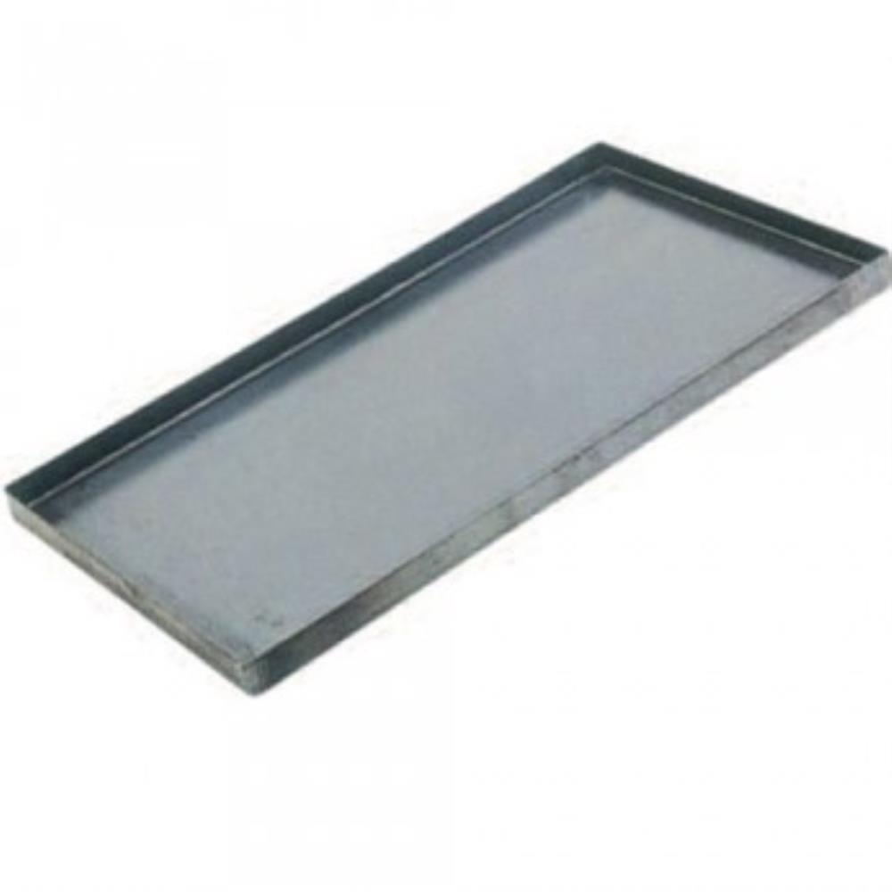 ZWARTE PLAAT METAAL 60X40CM 4 RECHTE RANDEN 4 CM DIKTE 12/10