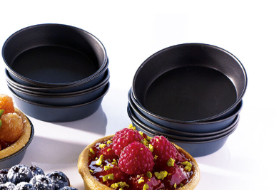 +MATFER TOURTIERE RONDE CANNELEE 24XH2.5CM EXOPAN