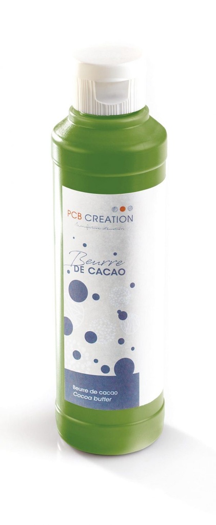 060580 PCB BEURRE DE CACAO COLORÉ VERT TENDRE (SPIRULINE ET CARTHAME) 200 G ***S/CD***
