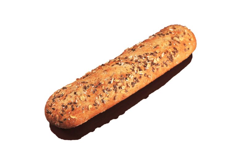 DELIFRANCE S7942 HALVE MEERDERE STOKBROOD 25CM HERITAGE PAC 70 X 130GR ZIE 02040270