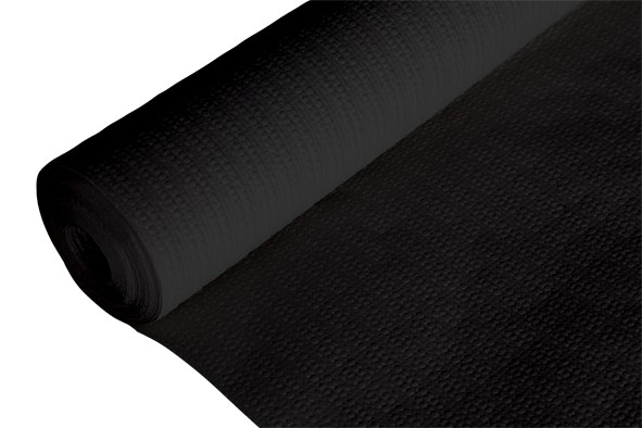 C&T PROF BLACK EMBOSSED TABLECLOTH 1.18 X 20 M