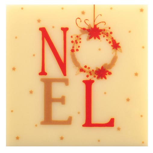 PCB Squares WC Christmas 4 cm 120pces ***s/cd***