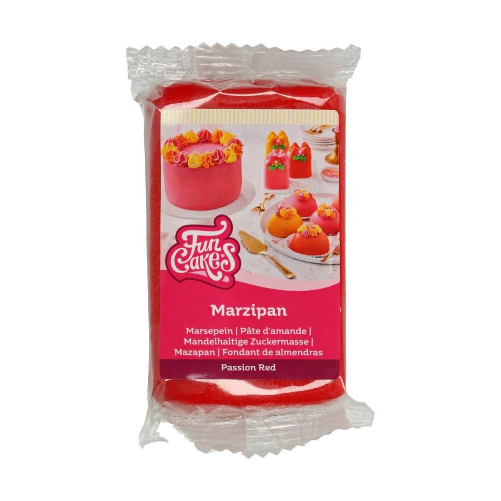 FUNCAKES MASSEPAIN PATE D'AMANDE 20%  ROUGE 250GR
