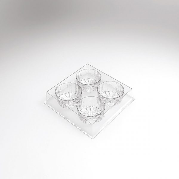 070511 PCB INDIVIDUELE ENTREMET MALLEN STEEL VOOR 120 P Ø 7 CM P 3.5 CM 30STUKS ***S/CD***