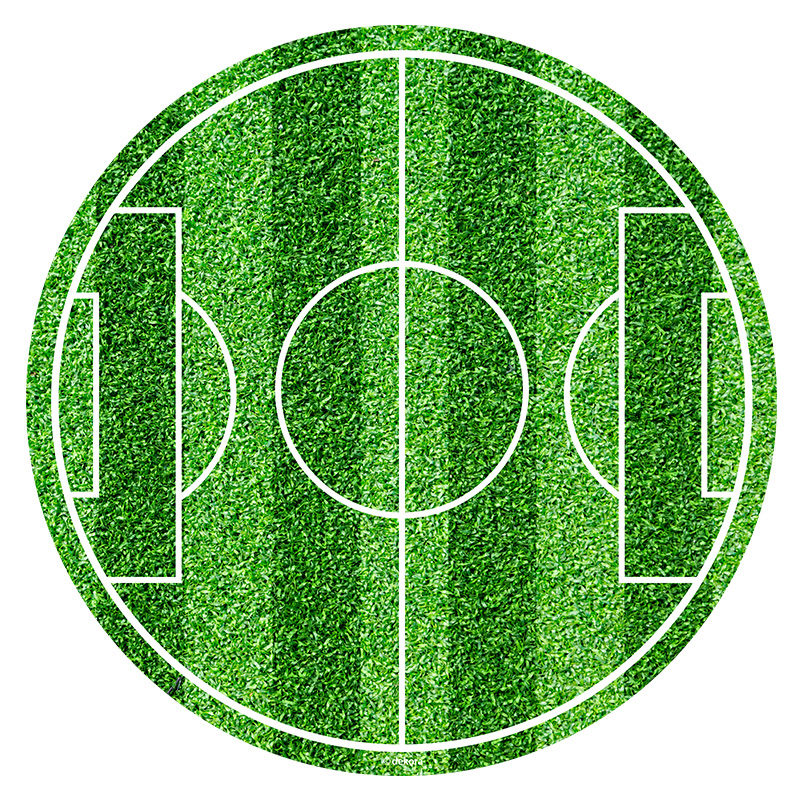 231137 DEK SUIKER SCHIJF VOETBAL VELD 20CM=ZAK