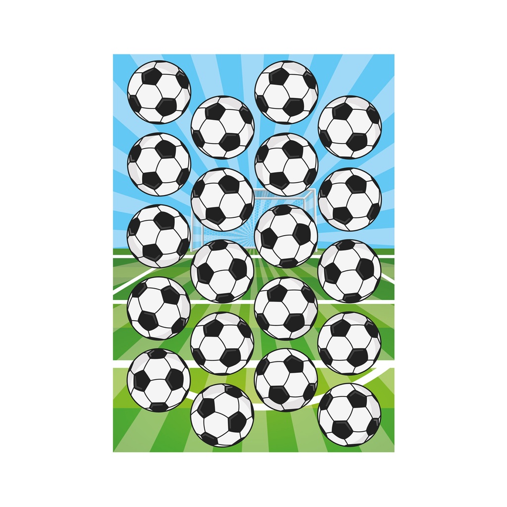 MINI FOOTBALL DISC 34MM WAFER 20 PCES