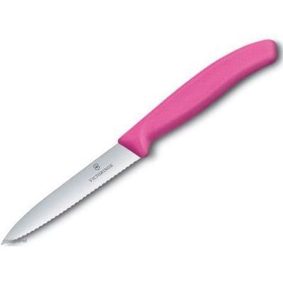 VICTORINOX PARING KNIFE 10CM PINK POINTED SAW
