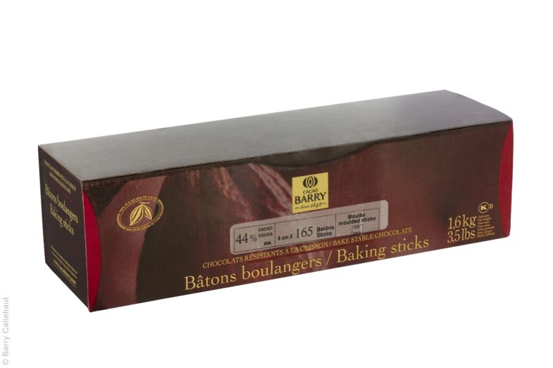 BARRY CHD-BB-168BY-357 LARGE CHOCOLATE FONDANT STICK 160 PCES