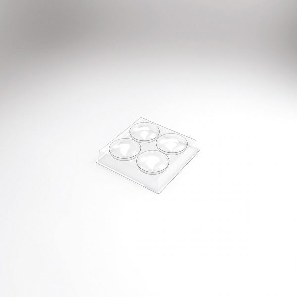 070534 PCB INDUSTRIAL ENTREMET MOULDS SMALL MERINGUE TART 120 PIECES Ø 7.4 CM 30PCES ***S/CD***