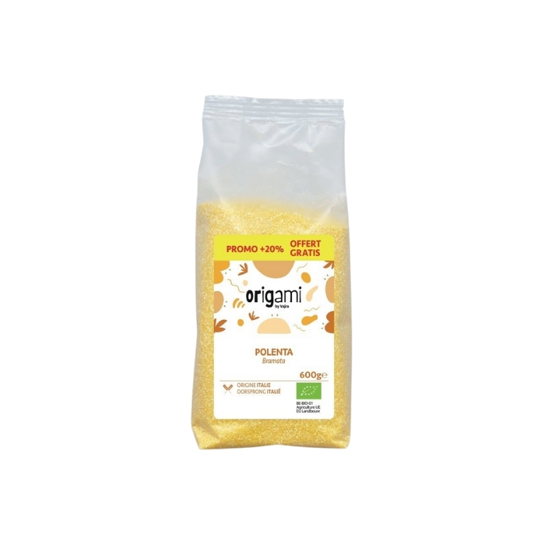 ORIGAMI POLENTA (+20% FREE) ORGANIC 600GR