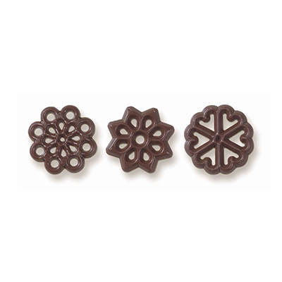 1012200 DECORETTE  CHOCOLAT  Ø 3.3CM 375PCES