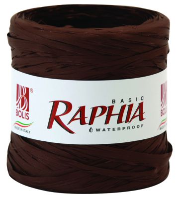 POLY RAPHIA 15MM X 200M CHOCOLAT R90