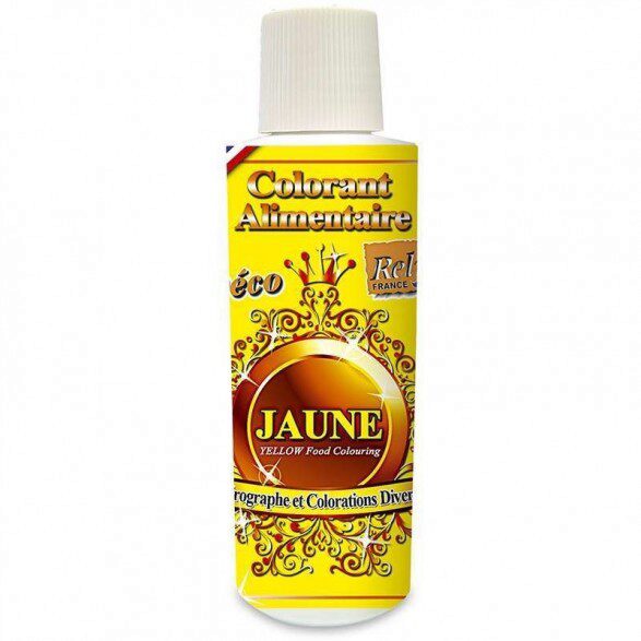 VLOEIBAAR EETBAAR KLEURSTOF 125ML GEEL=FLES